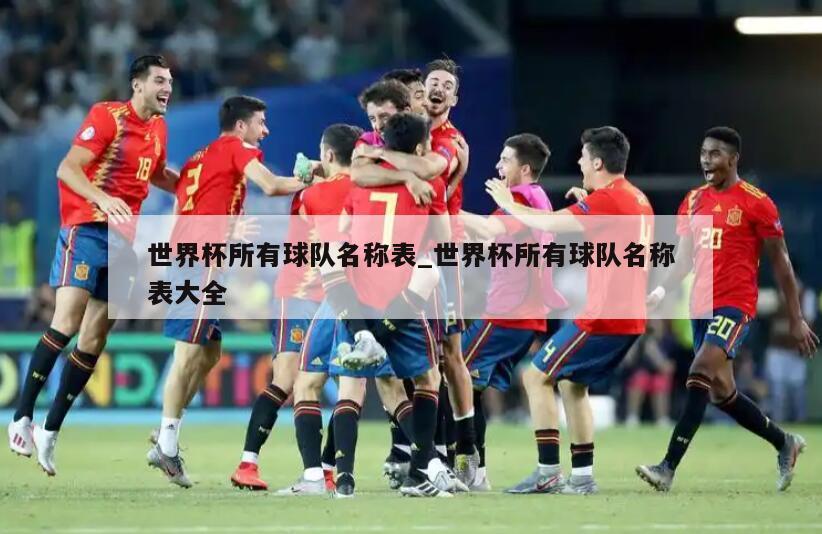 世界杯所有球队名称表_世界杯所有球队名称表大全