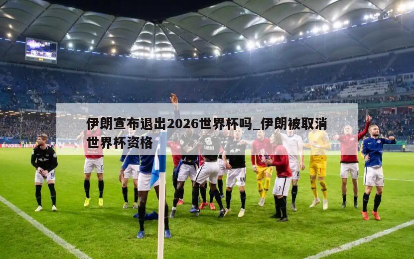 伊朗宣布退出2026世界杯吗_伊朗被取消世界杯资格